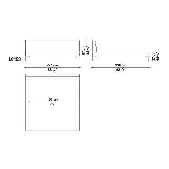 Charles Bed | B&B Italia | JANGEORGe Interior Design