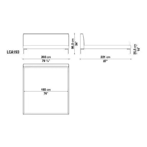 Charles Bed | B&B Italia | JANGEORGe Interior Design