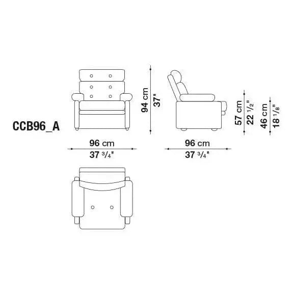 Coronado Armchair | B&B Italia | JANGEORGe Interior Design