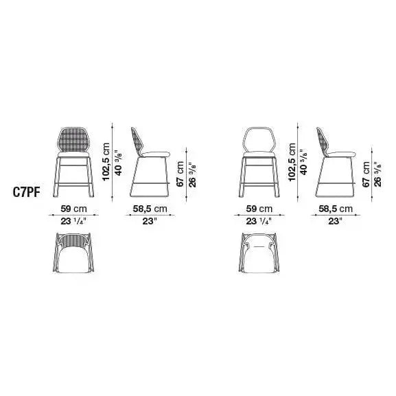 Crinoline Chair | B&B Italia | JANGEORGe Interior Design