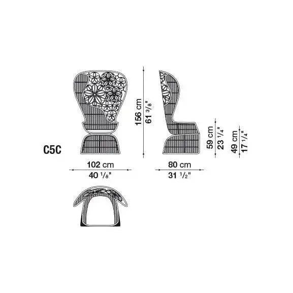 Crinoline Outdoor Armchair | B&B Italia | JANGEORGe Interior Design