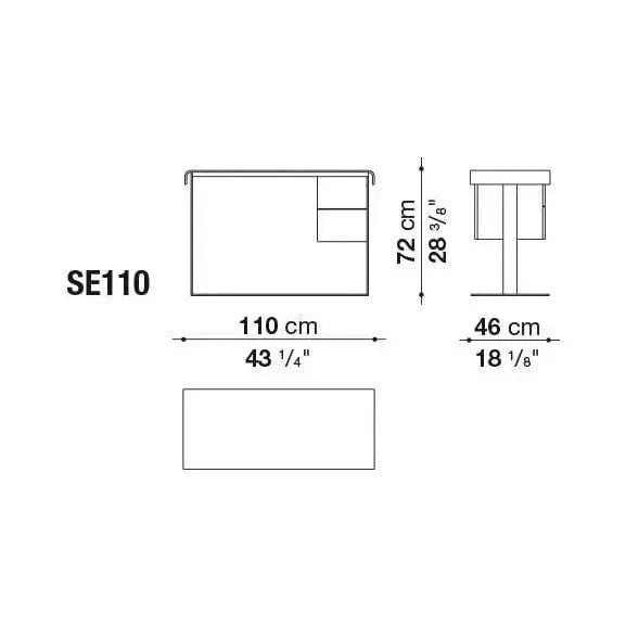 Eileen Writing Desk | B&B Italia | JANGEORGe Interior Design