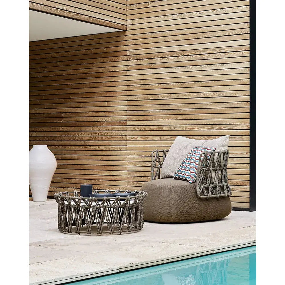 Fat-Sofa Outdoor - Floor Model - Armchair with low back 95cm (FA91B) (Sag Harbor, NY) - JANGEORGe Interiors & Furniture