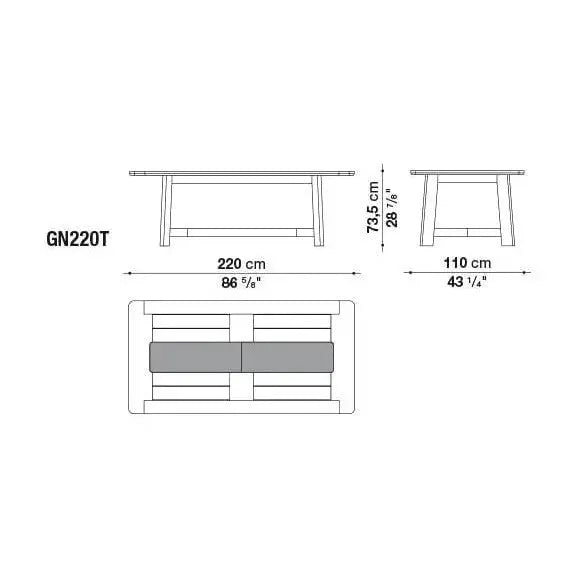 Ginestra Table | B&B Italia | JANGEORGe Interior Design
