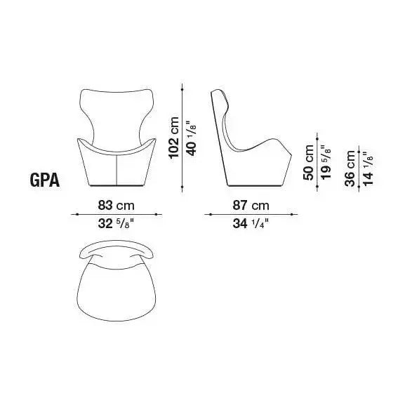 Grande Papilio Armchair | B&B Italia | JANGEORGe Interior Design