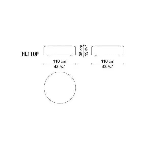 Harry Large Ottoman | B&B Italia | JANGEORGe Interior Design