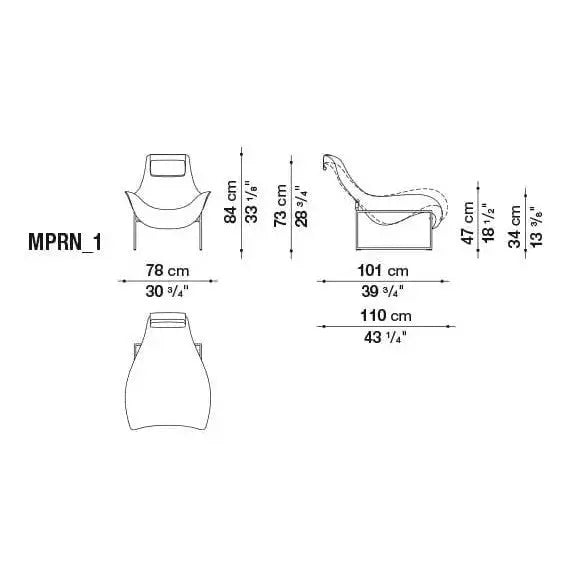 Mart Small Swivel Armchair | B&B Italia | JANGEORGe Interior Design