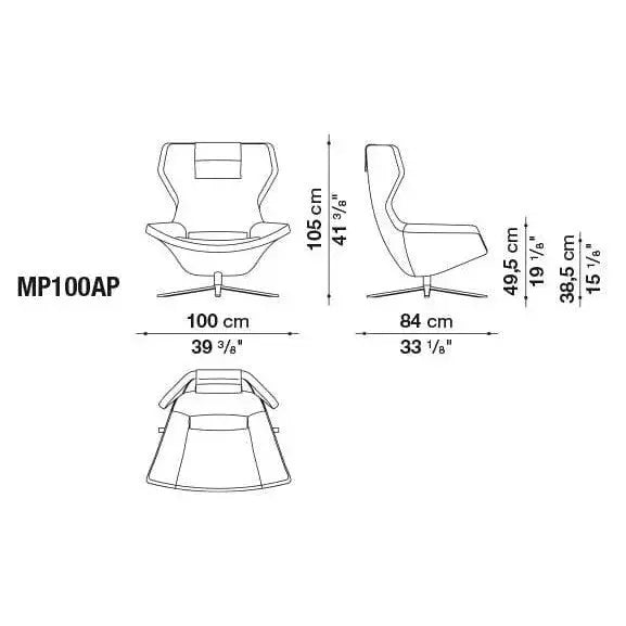 Metropolitan '14 Armchair | B&B Italia | JANGEORGe Interior Design