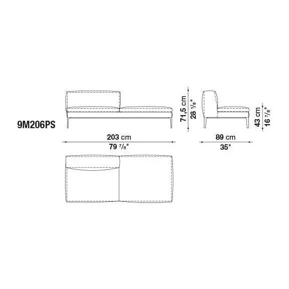 Michel Sofa | B&B Italia | JANGEORGe Interior Design