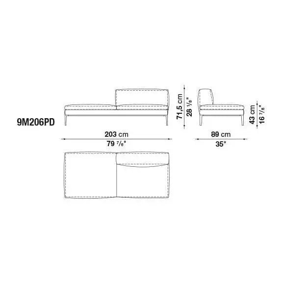 Michel Sofa | B&B Italia | JANGEORGe Interior Design