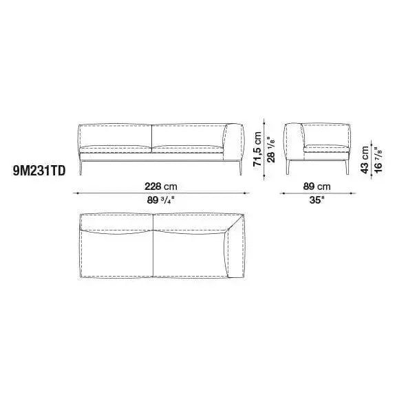 Michel Sofa | B&B Italia | JANGEORGe Interior Design