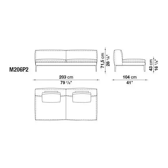 Michel Sofa | B&B Italia | JANGEORGe Interior Design