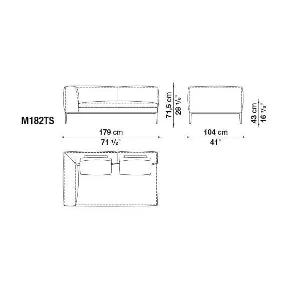 Michel Sofa | B&B Italia | JANGEORGe Interior Design
