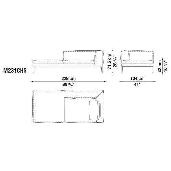 Michel Sofa | B&B Italia | JANGEORGe Interior Design
