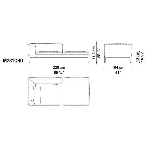 Michel Sofa | B&B Italia | JANGEORGe Interior Design