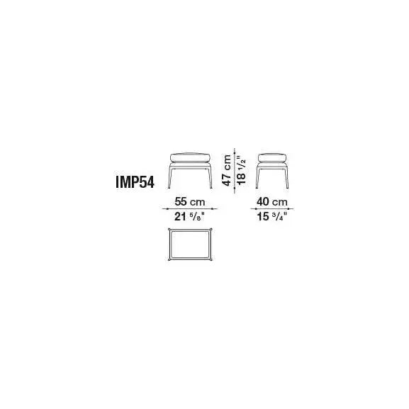 Mirto Indoor Stool | B&B Italia | JANGEORGe Interior Design