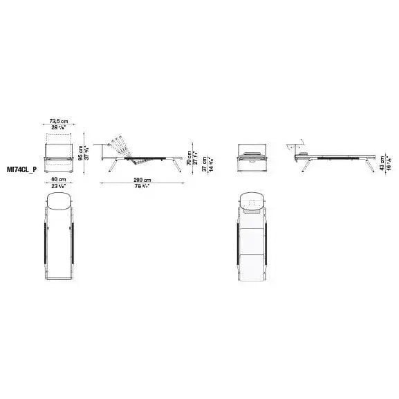 Mirto Outdoor Chaise Longue | B&B Italia | JANGEORGe Interior Design