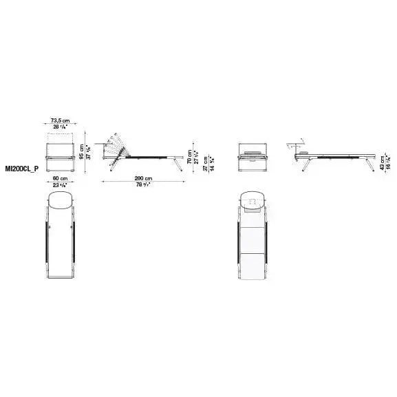 Mirto Outdoor Chaise Longue | B&B Italia | JANGEORGe Interior Design