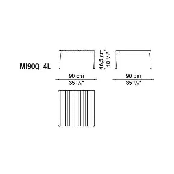 Mirto Outdoor Small Table | B&B Italia | JANGEORGe Interior Design