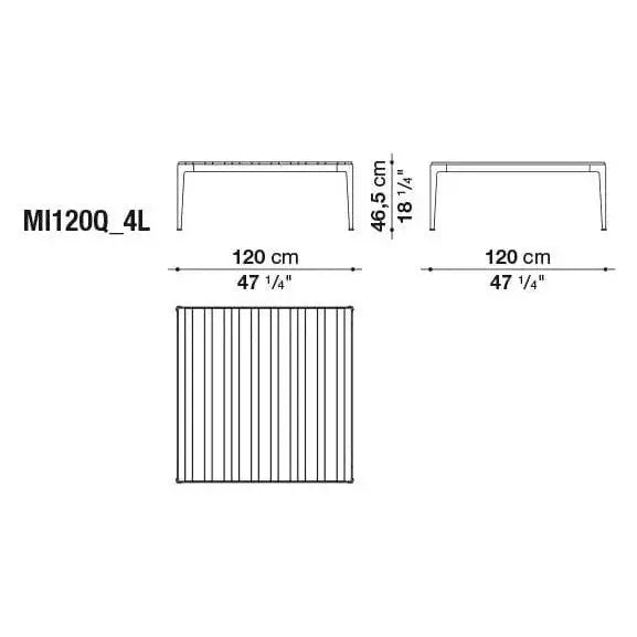 Mirto Outdoor Small Table | B&B Italia | JANGEORGe Interior Design