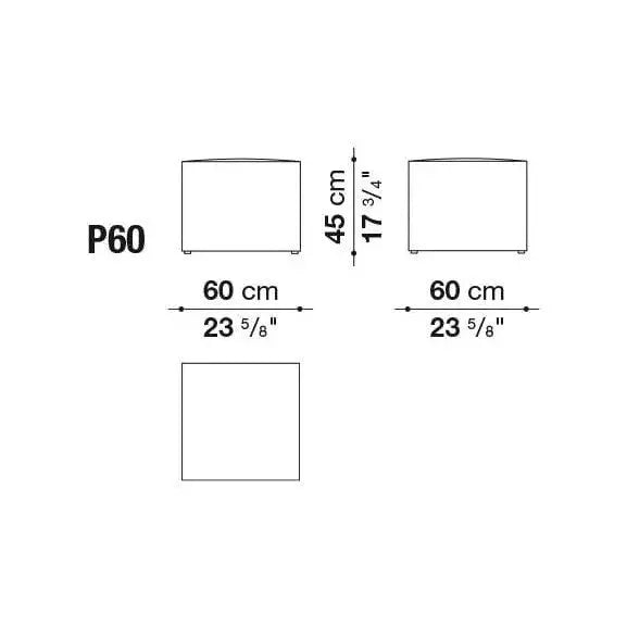 P60 Ottoman | B&B Italia | JANGEORGe Interior Design