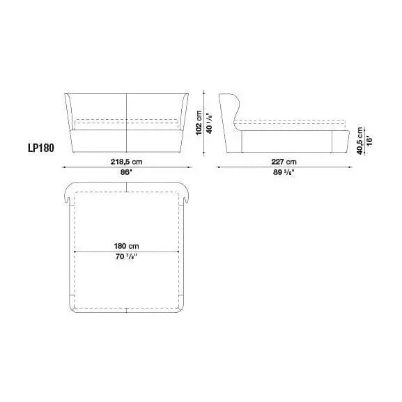 Papilio Bed | B&B Italia | JANGEORGe Interior Design
