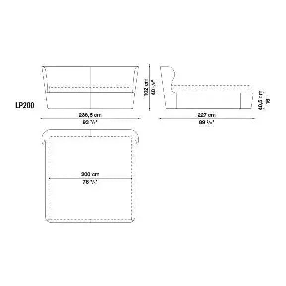 Papilio Bed | B&B Italia | JANGEORGe Interior Design