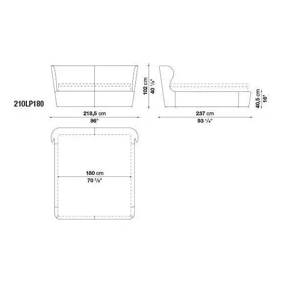 Papilio Bed | B&B Italia | JANGEORGe Interior Design
