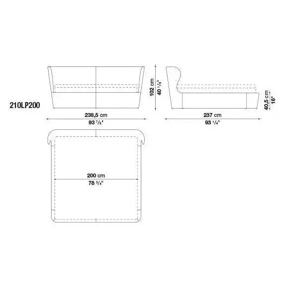 Papilio Bed | B&B Italia | JANGEORGe Interior Design