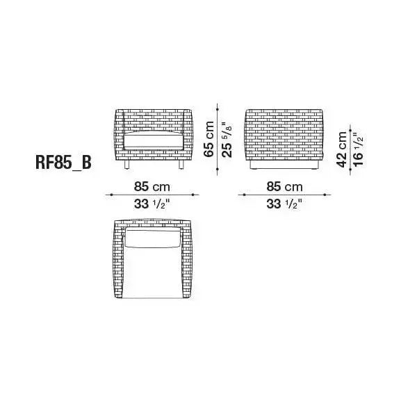 Ray Outdoor Fabric Armchair | B&B Italia | JANGEORGe Interior Design