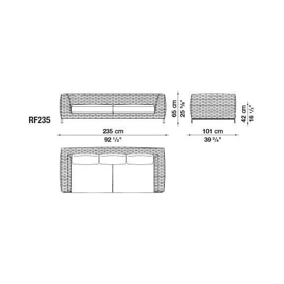 Ray Outdoor Fabric Sofa | B&B Italia | JANGEORGe Interior Design