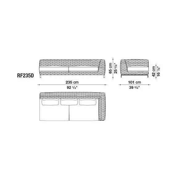 Ray Outdoor Fabric Sofa | B&B Italia | JANGEORGe Interior Design