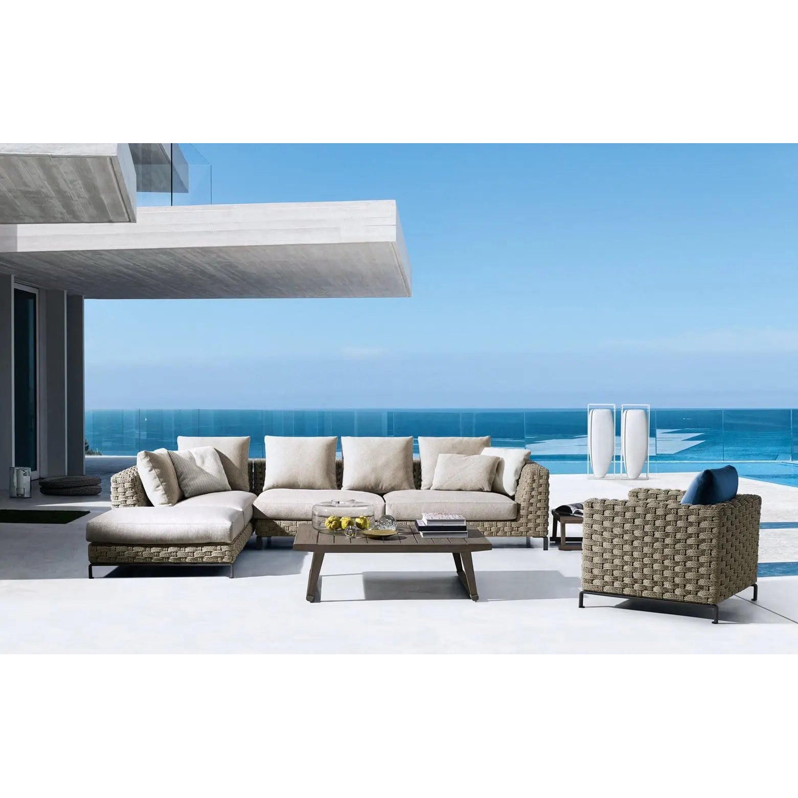 Ray Outdoor Natural Sofa | B&B Italia | JANGEORGe Interior Design