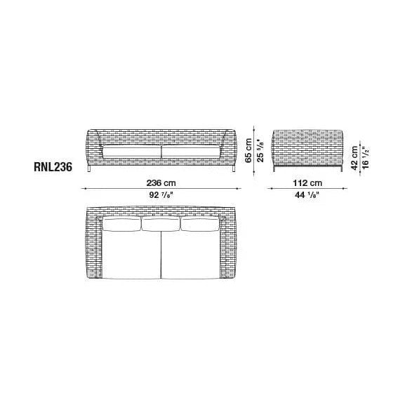 Ray Outdoor Natural Sofa | B&B Italia | JANGEORGe Interior Design