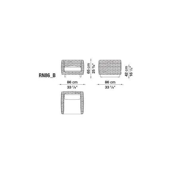 Ray Outdoor Natural Sofa | B&B Italia | JANGEORGe Interior Design
