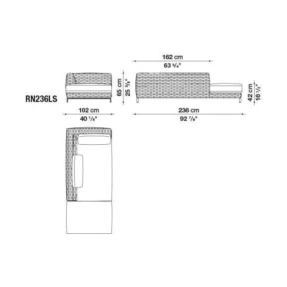 Ray Outdoor Natural Sofa | B&B Italia | JANGEORGe Interior Design