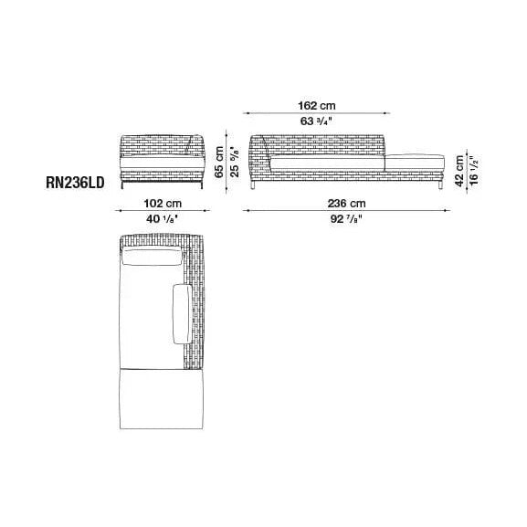 Ray Outdoor Natural Sofa | B&B Italia | JANGEORGe Interior Design