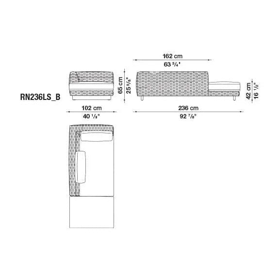 Ray Outdoor Natural Sofa | B&B Italia | JANGEORGe Interior Design