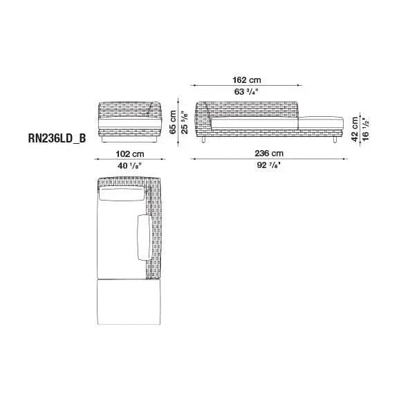 Ray Outdoor Natural Sofa | B&B Italia | JANGEORGe Interior Design