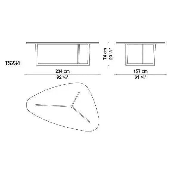 Seven Table | B&B Italia | JANGEORGe Interior Design
