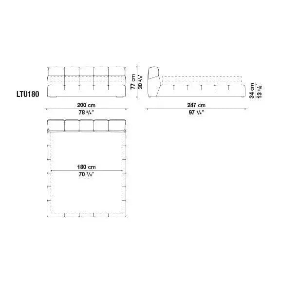 Tufty-Bed Bed | B&B Italia | JANGEORGe Interior Design