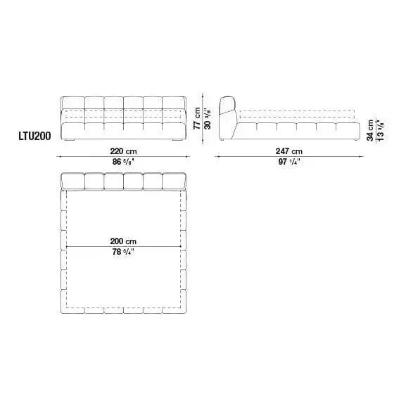 Tufty-Bed Bed | B&B Italia | JANGEORGe Interior Design