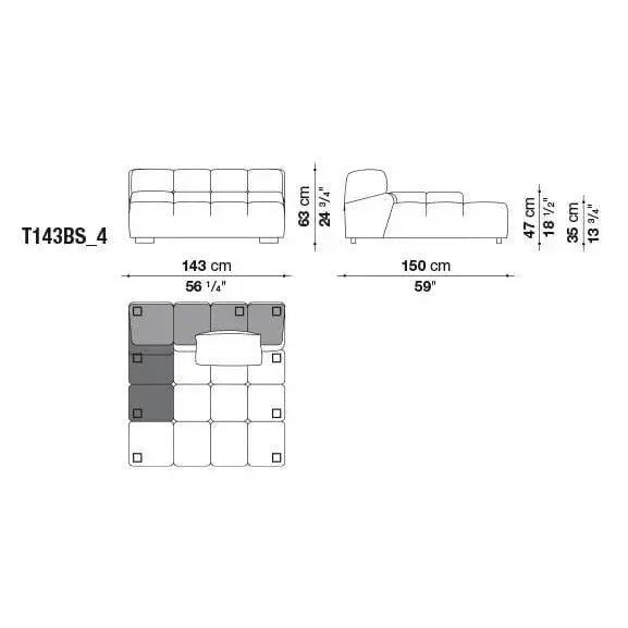 Tufty-Time Leather Sofa | B&B Italia | JANGEORGe Interior Design