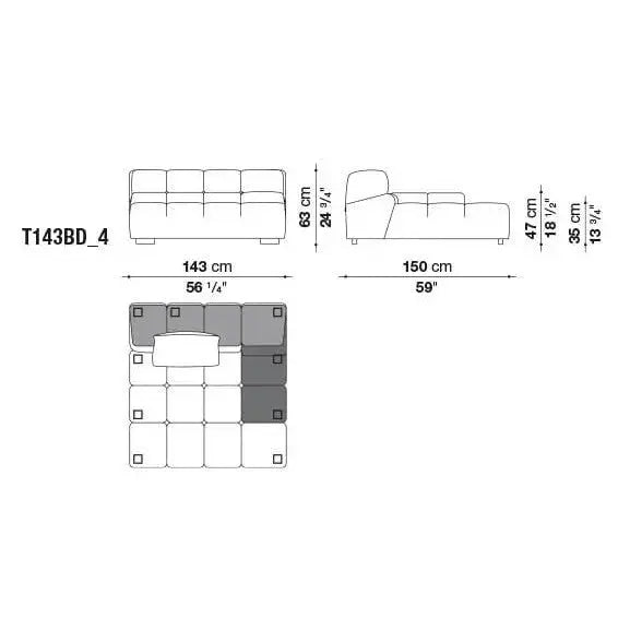 Tufty-Time Leather Sofa | B&B Italia | JANGEORGe Interior Design