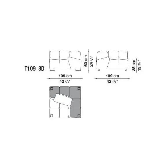 Tufty-Time Leather Sofa | B&B Italia | JANGEORGe Interior Design