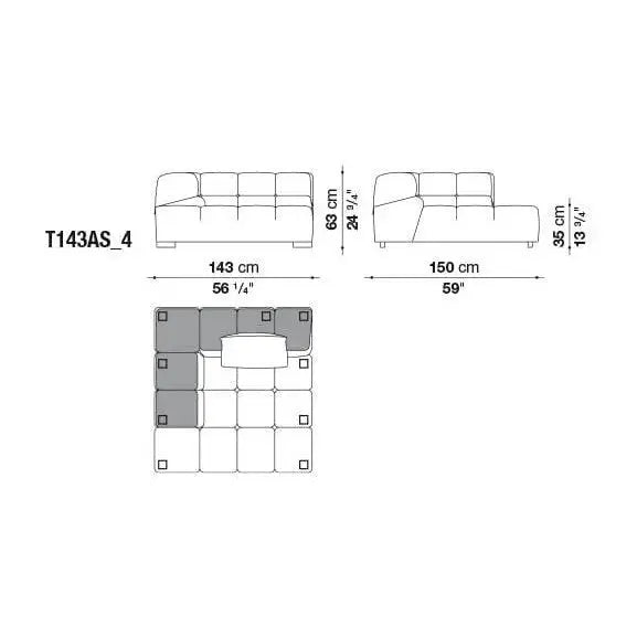 Tufty-Time Leather Sofa | B&B Italia | JANGEORGe Interior Design