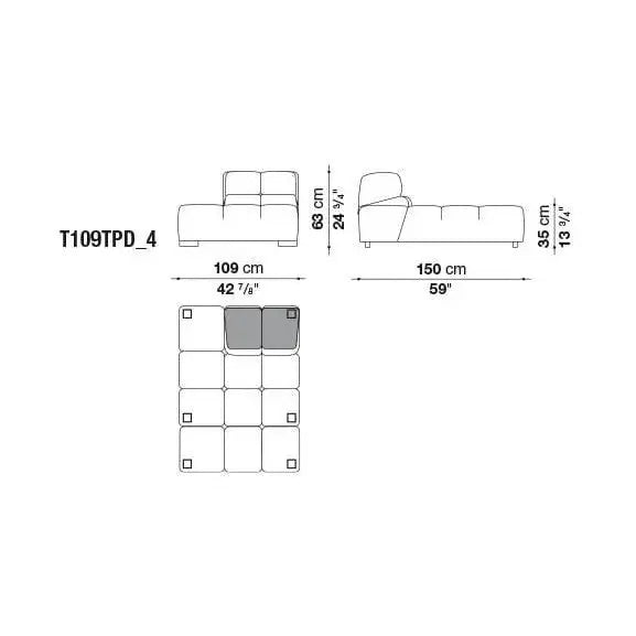 Tufty-Time Leather Sofa | B&B Italia | JANGEORGe Interior Design