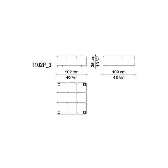 Tufty-Time Leather Sofa | B&B Italia | JANGEORGe Interior Design