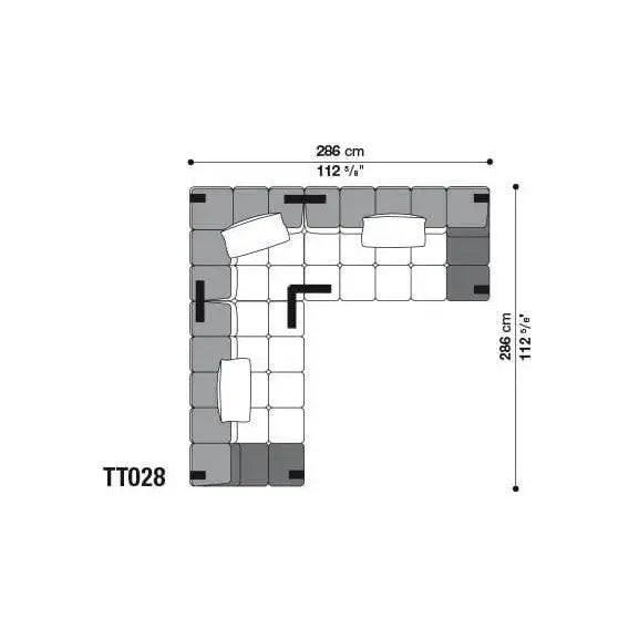 Tufty-Time Leather Sofa | B&B Italia | JANGEORGe Interior Design