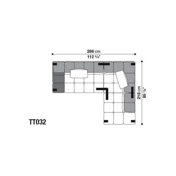 Tufty-Time Leather Sofa | B&B Italia | JANGEORGe Interior Design